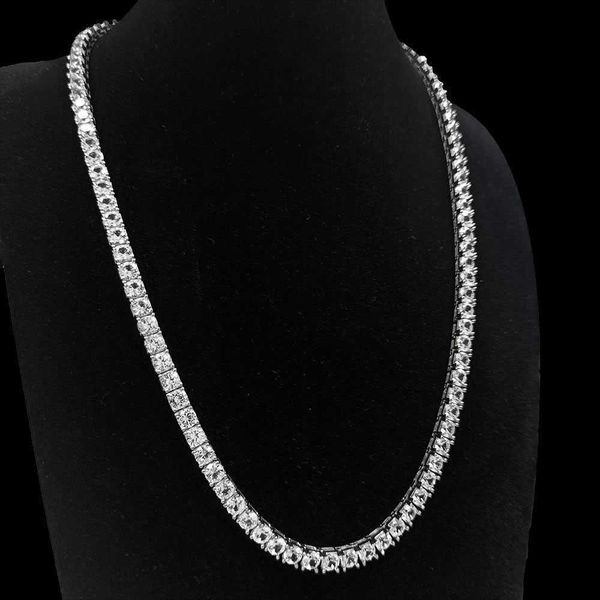 white gold plated 925 sterling silver 5mm cz tennis chain hip hop tennis necklace for men, Golden;silver
white gold plated 925 sterling silver 5mm cz tennis chain hip hop tennis necklace for men, Golden;silver
