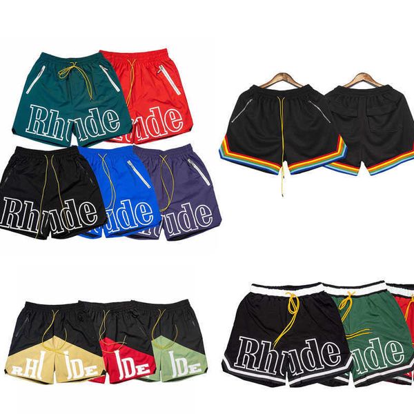 designer clothing short casual trendy shorts rhude men's women's casual pants coconut tree sunset mesh rainbow embroidery patchwor, White;black
designer clothing short casual trendy shorts rhude men's women's casual pants coconut tree sunset mesh rainbow embroidery patchwor, White;black