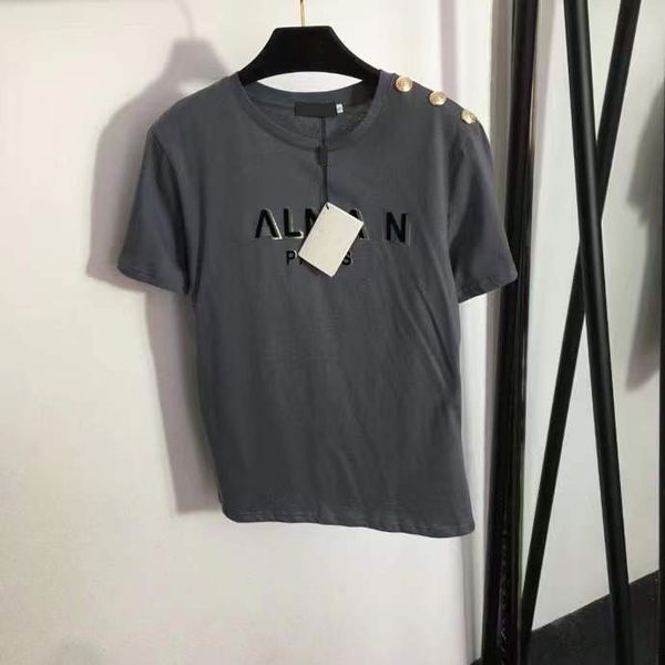 23 designers t-shirts women tees apparel new shoulder button gold letter shirt print short sleeve t-shirt white ladies official same style
23 designers t-shirts women tees apparel new shoulder button gold letter shirt print short sleeve t-shirt white ladies official same style