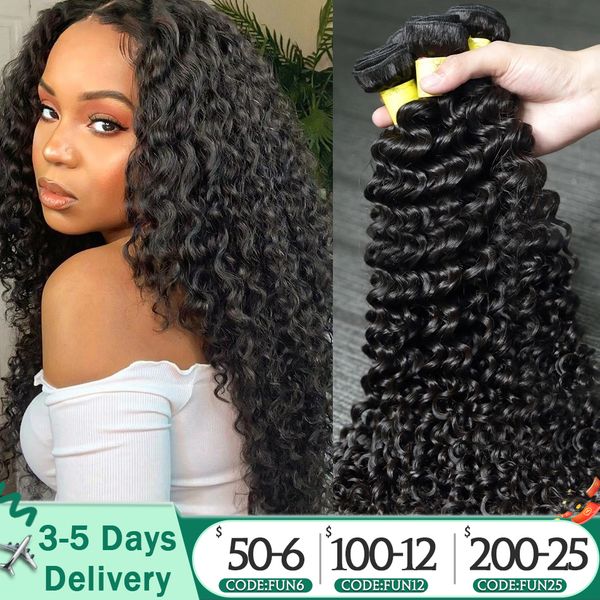 hair bulks deep wave human bundles curly brazilian weaving 26 28 inch natural loose bundles 230420, Black
hair bulks deep wave human bundles curly brazilian weaving 26 28 inch natural loose bundles 230420, Black