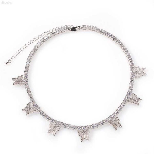 new trendy butterfly shape necklaces tennis chain white gold plated 925 sterling silver round brilliant cut high quality
new trendy butterfly shape necklaces tennis chain white gold plated 925 sterling silver round brilliant cut high quality