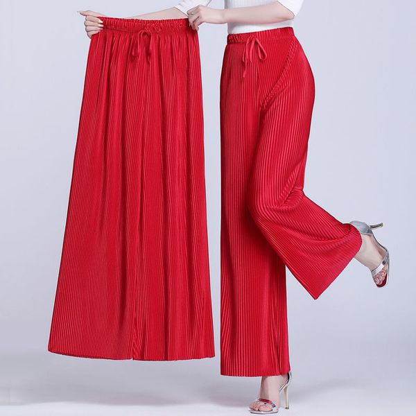 women's pants capris spring summer harajuku pleate oversize wide leg pants lace-up high waist elastic woman solid fashion casual straig, Black;white
women's pants capris spring summer harajuku pleate oversize wide leg pants lace-up high waist elastic woman solid fashion casual straig, Black;white