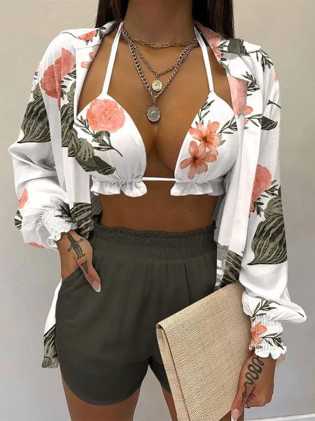 dress summer women threepiece suit fashion beach style holiday style solid color printing casual 3piece suit women suit female, White
dress summer women threepiece suit fashion beach style holiday style solid color printing casual 3piece suit women suit female, White