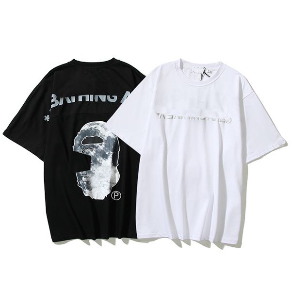 street designer short sleeved t shirt men's 2023 summer new men's loose cotton trend half sleeve shirt couple t shirt, White;black
street designer short sleeved t shirt men's 2023 summer new men's loose cotton trend half sleeve shirt couple t shirt, White;black