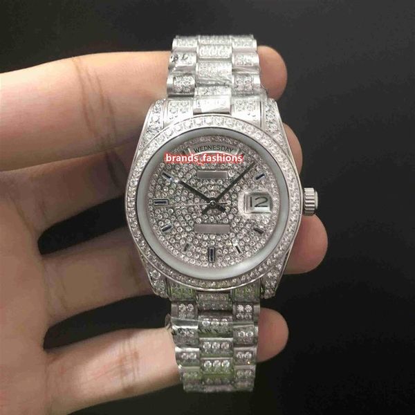 men's ice diamond wristwatch silver stainless steel watch diamond bezel diamond strap watch automatic mechanical sports watch259p, Slivery;brown
men's ice diamond wristwatch silver stainless steel watch diamond bezel diamond strap watch automatic mechanical sports watch259p, Slivery;brown