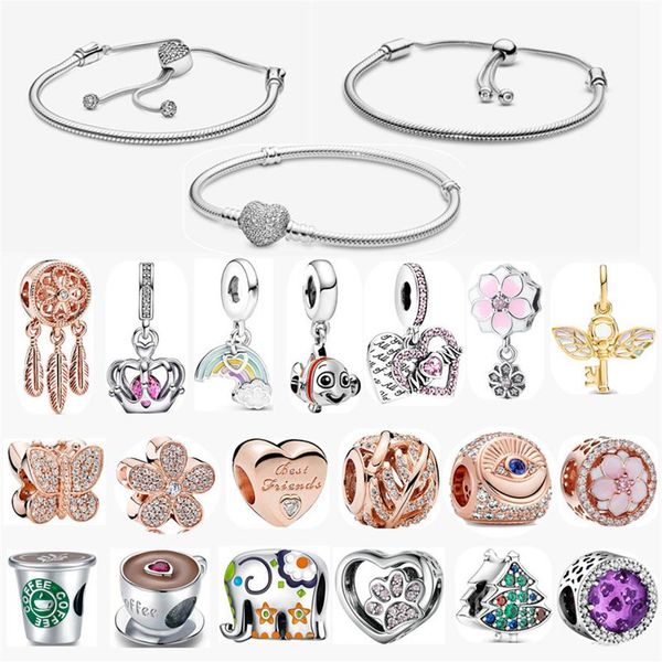 925 sterling silver bracelets charms original fit pandora luxury love bead bracelet diy pendant ladies bracelet jewelry fashion wi252r, Golden;silver
925 sterling silver bracelets charms original fit pandora luxury love bead bracelet diy pendant ladies bracelet jewelry fashion wi252r, Golden;silver