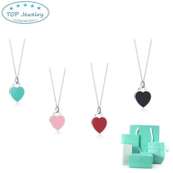 luxury heart pendant necklaces original design fashion jewelry couple gift initial designer chain women wit gift box, Silver
luxury heart pendant necklaces original design fashion jewelry couple gift initial designer chain women wit gift box, Silver