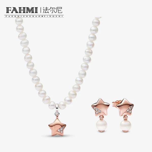 fahmi 2023 new jewelry set women's earrings necklace 925 silver pearl rose gold lucky star series piece precious valentine's day g
fahmi 2023 new jewelry set women's earrings necklace 925 silver pearl rose gold lucky star series piece precious valentine's day g