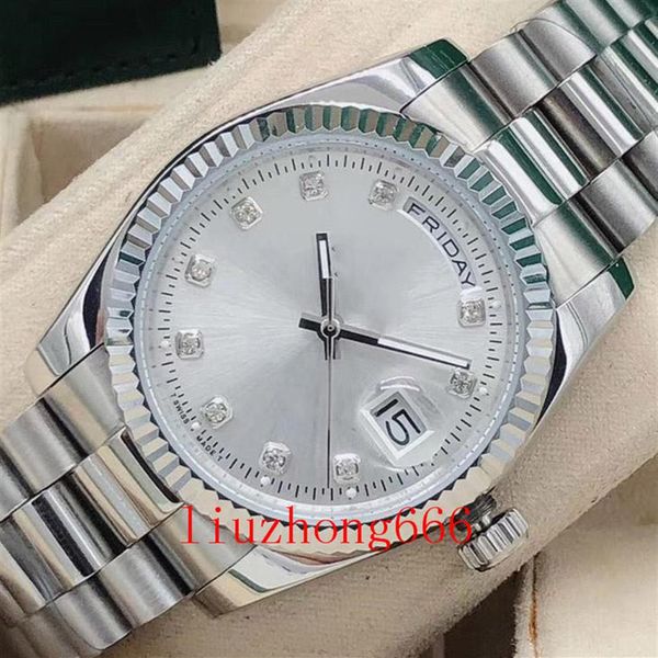 36mm fashion watches ladies designer steel mechanical automatic movement mens woman diamond men reloj business 2813 wristwatches254h, Slivery;brown
36mm fashion watches ladies designer steel mechanical automatic movement mens woman diamond men reloj business 2813 wristwatches254h, Slivery;brown