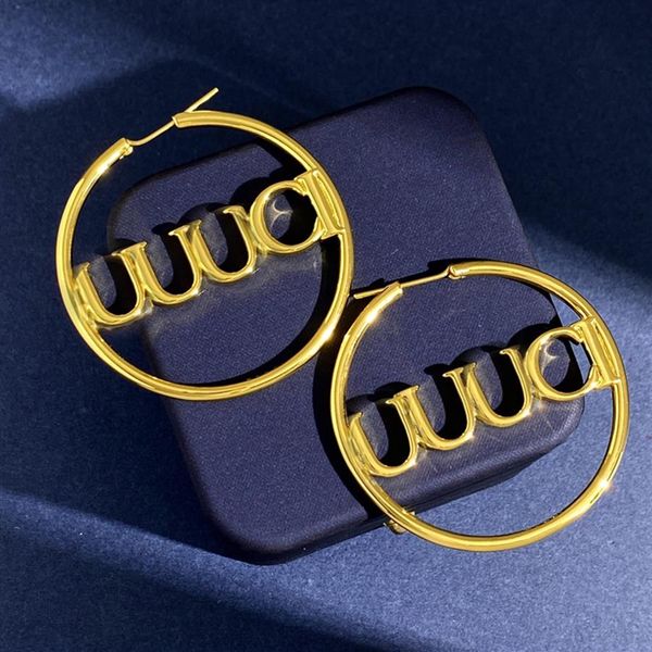 women earings designer jewelry gold hoop earrings with hollow english letters accessories luxurys studs silver earrings boucles 5c2906, Golden;silver
women earings designer jewelry gold hoop earrings with hollow english letters accessories luxurys studs silver earrings boucles 5c2906, Golden;silver