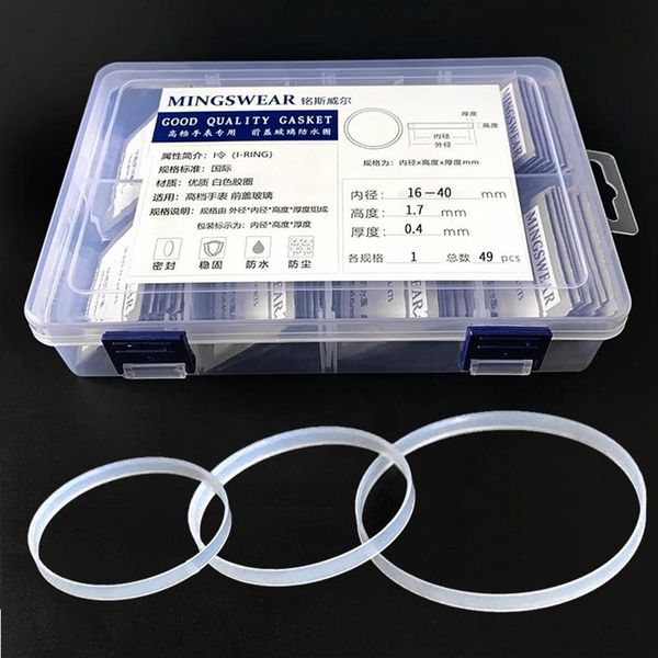 repair tools & kits total 49pcs white gasket for front glass 16-40mm dia high 1 7 thick 0 4mm watch parts304g 
repair tools & kits total 49pcs white gasket for front glass 16-40mm dia high 1 7 thick 0 4mm watch parts304g
