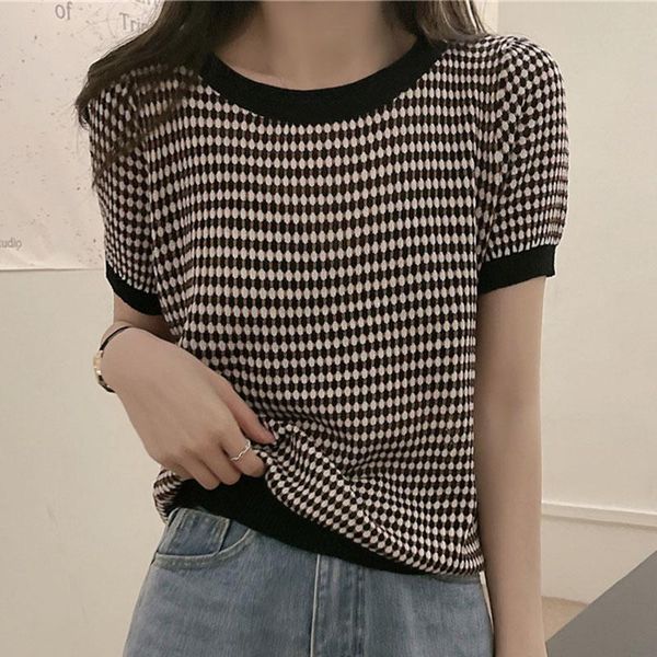 t-shirt t shirt femme knitted summer women short sleeve tees preppy style polka dot t shirt women 2022 woman clothes poleras mujer, White
t-shirt t shirt femme knitted summer women short sleeve tees preppy style polka dot t shirt women 2022 woman clothes poleras mujer, White