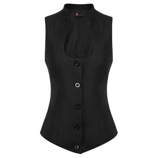 vests kk vintage jackets women uneck vest coat sleeveless stand collar single breasted solid color slim cropped evening party, Black;white
vests kk vintage jackets women uneck vest coat sleeveless stand collar single breasted solid color slim cropped evening party, Black;white