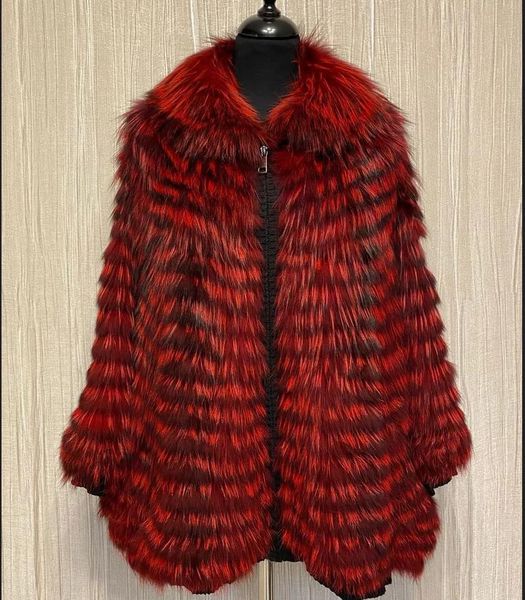 fur winter ladies real fox fur coat real silver fox braided shawl fashion european street style, Black
fur winter ladies real fox fur coat real silver fox braided shawl fashion european street style, Black