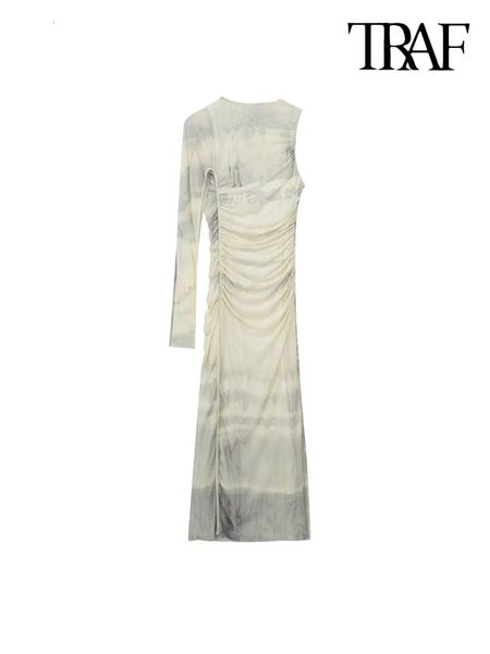 casual dresses traf women fashion asymmetrical printed tulle semi-sheer midi dress vintage one long sleeve back zipper female dresses mujer, Black;gray
casual dresses traf women fashion asymmetrical printed tulle semi-sheer midi dress vintage one long sleeve back zipper female dresses mujer, Black;gray