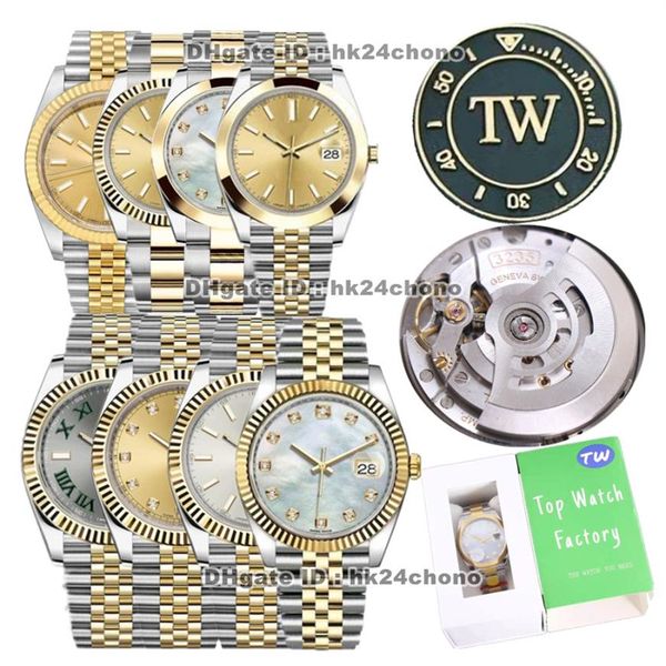 8 styles luxury watches tw datejust 41mm 904l stainless steel cal 3235 automatic mens watch sapphire champagne dial 18k gold two-t280n, Slivery;brown
8 styles luxury watches tw datejust 41mm 904l stainless steel cal 3235 automatic mens watch sapphire champagne dial 18k gold two-t280n, Slivery;brown
