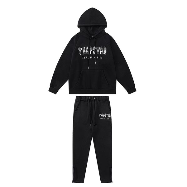 black hoodie trapstar tracksuit rainbow towel embroidery decoding hooded men and women sportswear suit pkms, Gray
black hoodie trapstar tracksuit rainbow towel embroidery decoding hooded men and women sportswear suit pkms, Gray