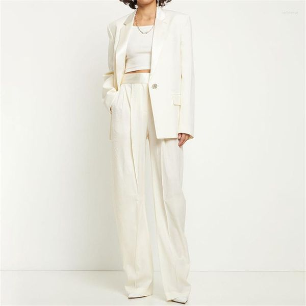 Women's Two Piece Pants Women's Suit Coat 2023 Spring Set Woman 2 Pieces Korean Fashion One Button Satin Jacket High Quality Big Name, Trousers
Women's Two Piece Pants Women's Suit Coat 2023 Spring Set Woman 2 Pieces Korean Fashion One Button Satin Jacket High Quality Big Name, Trousers