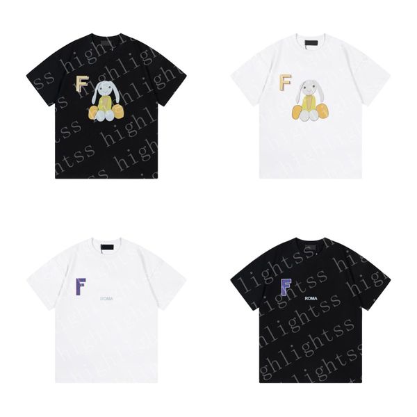women's designer t-shirt letter rabbit pattern print tee men's tshirt summer trend round neck short-sleeved casual k loose high s, White
women's designer t-shirt letter rabbit pattern print tee men's tshirt summer trend round neck short-sleeved casual k loose high s, White