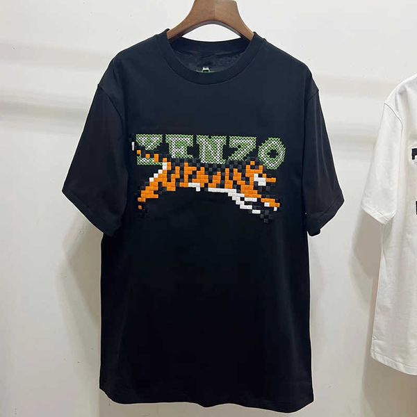 k family 2023 spring/summer new men's embroidered tiger head short sleeve t-shirt casual half, White;black
k family 2023 spring/summer new men's embroidered tiger head short sleeve t-shirt casual half, White;black