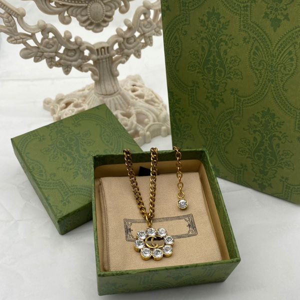 fashion luxury designer necklace flowers pendant 18k gold diamond jewelry girl valentines day, Silver
fashion luxury designer necklace flowers pendant 18k gold diamond jewelry girl valentines day, Silver