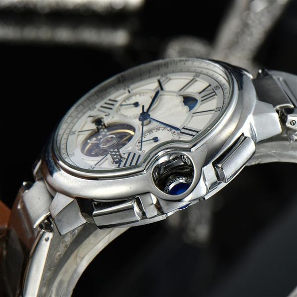 big dial business men watch automatic mechanical watches men famous sports wristwatch man clock relogio montre homme258l, Slivery;brown
big dial business men watch automatic mechanical watches men famous sports wristwatch man clock relogio montre homme258l, Slivery;brown