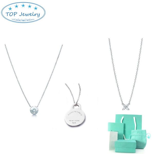 initial designer luxury heart pendant necklaces women fashion brand jewelry chain tiff necklaces with box, Silver
initial designer luxury heart pendant necklaces women fashion brand jewelry chain tiff necklaces with box, Silver