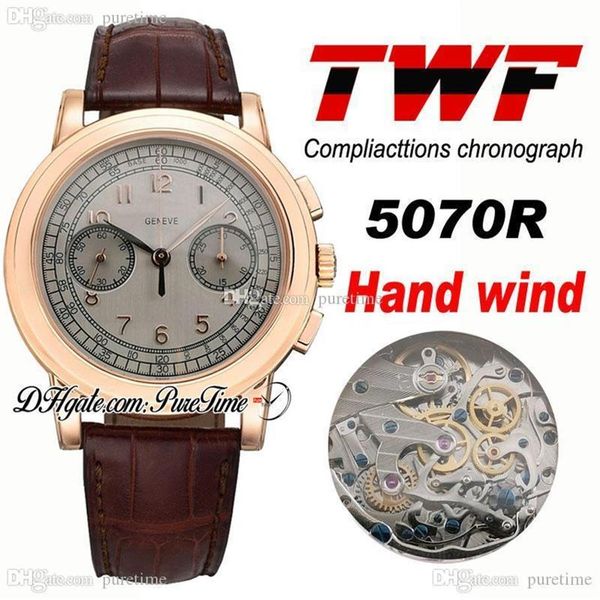 twf platinum compliacttions chronograph 5070r hand winding automatic mens watch 18k rose gold gray dial brown leather ptpp puretim292s, Slivery;brown
twf platinum compliacttions chronograph 5070r hand winding automatic mens watch 18k rose gold gray dial brown leather ptpp puretim292s, Slivery;brown