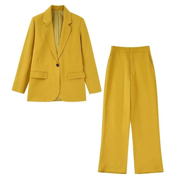 pants women's 2022 fall new fashion chic silk satin texture long suit jacket retro lapel single button solid color + trousersmujer, White
pants women's 2022 fall new fashion chic silk satin texture long suit jacket retro lapel single button solid color + trousersmujer, White