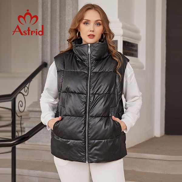 vests astrid 2022 women's winter coats sleeveless thin cotton down jacket vest coat for women warm outerwear are10312, Black;white
vests astrid 2022 women's winter coats sleeveless thin cotton down jacket vest coat for women warm outerwear are10312, Black;white