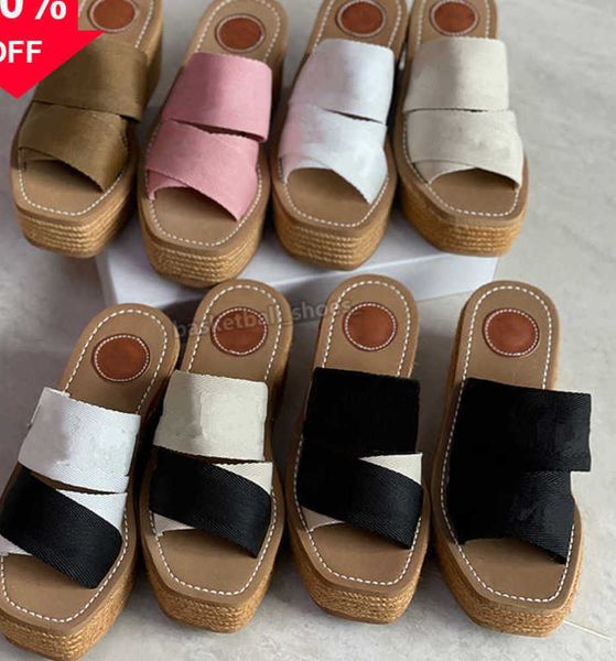 women designer platform sandals woody wedge heel mules glyn espadrille white printing letter canvas flat slippers loafers rubber bottoms3345, Black
women designer platform sandals woody wedge heel mules glyn espadrille white printing letter canvas flat slippers loafers rubber bottoms3345, Black