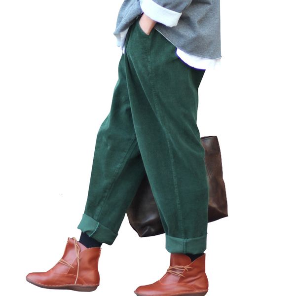 women's pants capris johnature women corduroy wide leg pants vintage autumn winter casual thick warm elastic waist loose cotton pleated, Black;white
women's pants capris johnature women corduroy wide leg pants vintage autumn winter casual thick warm elastic waist loose cotton pleated, Black;white