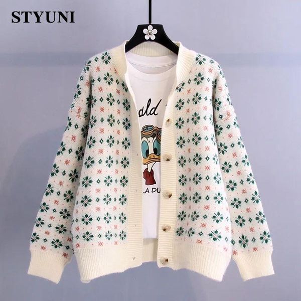 sweaters floral vintage japanese acrylic knitted women's cardigan round neck long sleeve singlebreasted autumn winter female jumpers, White;black
sweaters floral vintage japanese acrylic knitted women's cardigan round neck long sleeve singlebreasted autumn winter female jumpers, White;black