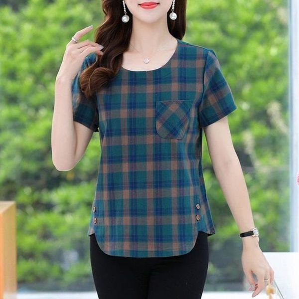 t-shirt new coming summer casual women t shirts short sleeve fashion oneck plaid irregular women clothes summer tshirt, White
t-shirt new coming summer casual women t shirts short sleeve fashion oneck plaid irregular women clothes summer tshirt, White