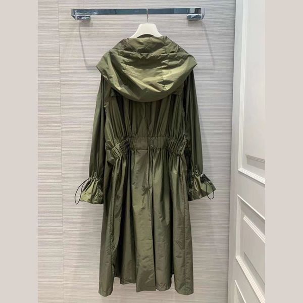 women's trench coat's midlength windbreaker 2023 slim waist sun protection clothing fashion breathable thin jacket 230421, Tan;black
women's trench coat's midlength windbreaker 2023 slim waist sun protection clothing fashion breathable thin jacket 230421, Tan;black