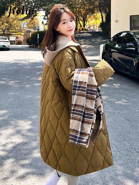 leather jielur diamond plaid cotton padded jacket for women white parkas new detachable knitted hat knee length coffee pink coat sl, Black
leather jielur diamond plaid cotton padded jacket for women white parkas new detachable knitted hat knee length coffee pink coat sl, Black