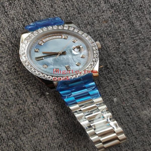 luxury mens watches 118346 41mm ice blue dial diamond bezel mechanical automatic stainless steel bracelet watch waterproof real ph2775, Slivery;brown
luxury mens watches 118346 41mm ice blue dial diamond bezel mechanical automatic stainless steel bracelet watch waterproof real ph2775, Slivery;brown