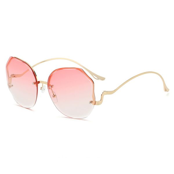 sunglasses large lenses rimless cut edge fashion eyeglasses women's trend fashion wear casual uv protection, White;black
sunglasses large lenses rimless cut edge fashion eyeglasses women's trend fashion wear casual uv protection, White;black