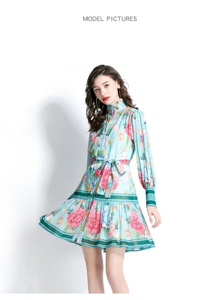 new french elegant temperament printed chiffon dress fashionable sweet pleated princess dress, Black;gray
new french elegant temperament printed chiffon dress fashionable sweet pleated princess dress, Black;gray