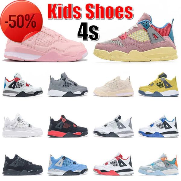 4s kids shoes designer basketball jumpman 4 sneakers children boys youth toddler sail pink union guava ice fire red thunder university blue, Black
4s kids shoes designer basketball jumpman 4 sneakers children boys youth toddler sail pink union guava ice fire red thunder university blue, Black