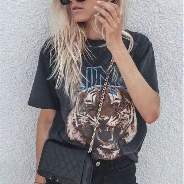 womens tshirt tiger tee tshirt women summer clothing loose cotton vintage streetwear shirts 230420, White
womens tshirt tiger tee tshirt women summer clothing loose cotton vintage streetwear shirts 230420, White