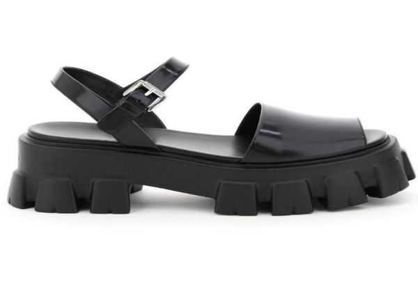 women brushed leather sandals monolith designer lady ankle strap metal buckle tread rubber sole platform heel slide7763413, Black
women brushed leather sandals monolith designer lady ankle strap metal buckle tread rubber sole platform heel slide7763413, Black