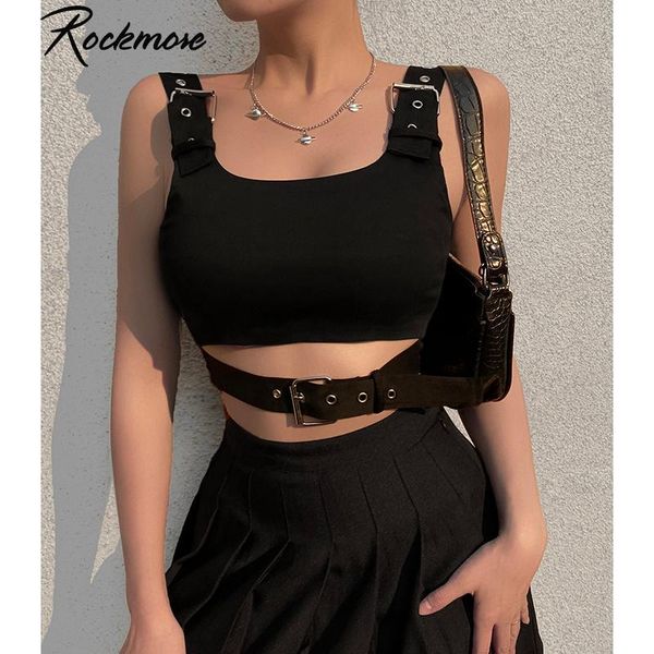 tanks rockmore punk belt buckle tank women's clothing sleeveless cami crop 90s streetwear bustier corset gothic club vest, Black;white
tanks rockmore punk belt buckle tank women's clothing sleeveless cami crop 90s streetwear bustier corset gothic club vest, Black;white