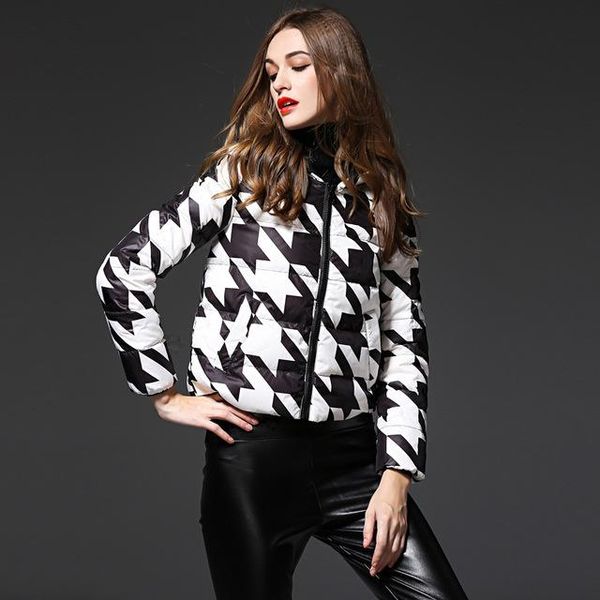 parkas 90% duck down coat fashion brand houndstooth pattern hooded down jacket women winter great quality warm down coat wq394, Black
parkas 90% duck down coat fashion brand houndstooth pattern hooded down jacket women winter great quality warm down coat wq394, Black