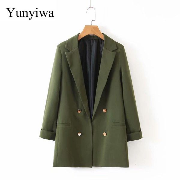 pants 2020 autumn women chic army green blazer decorate button open stitch pockets back split female work wear stylish coat, White
pants 2020 autumn women chic army green blazer decorate button open stitch pockets back split female work wear stylish coat, White