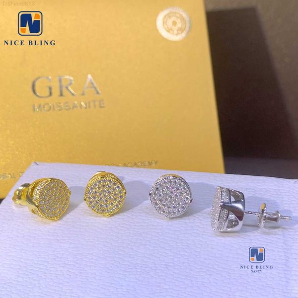 iced out round shape hip hop ear studs earrings jewelry cut inlaid stone silver gold plated mosan drill stud earrings, Golden
iced out round shape hip hop ear studs earrings jewelry cut inlaid stone silver gold plated mosan drill stud earrings, Golden
