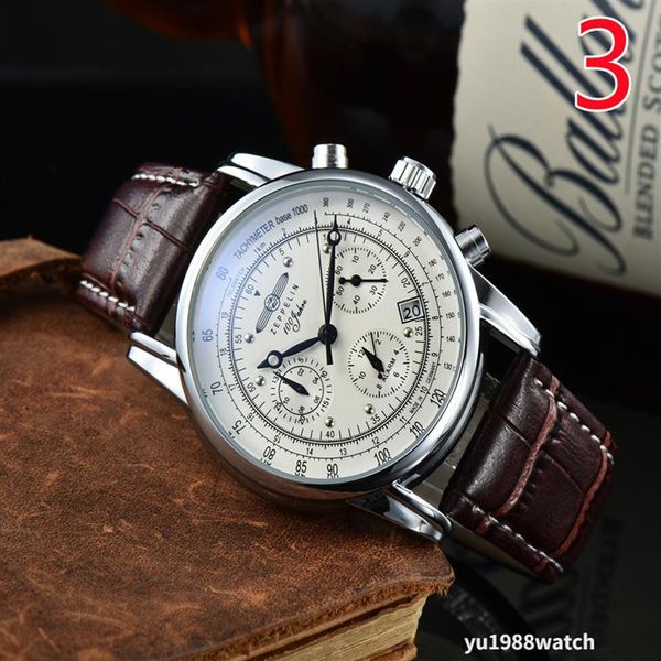 2021 men luxury watches six stitches series all dials work mens quartz watch zeppeli brand clock fashion round shape298l, Slivery;brown
2021 men luxury watches six stitches series all dials work mens quartz watch zeppeli brand clock fashion round shape298l, Slivery;brown