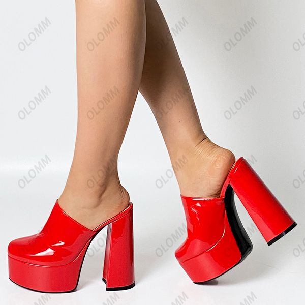 olomm new arrival women platform mules sandals hoof heel round toe gorgeous colors evening shoes women us plus size 5-15, Black
olomm new arrival women platform mules sandals hoof heel round toe gorgeous colors evening shoes women us plus size 5-15, Black