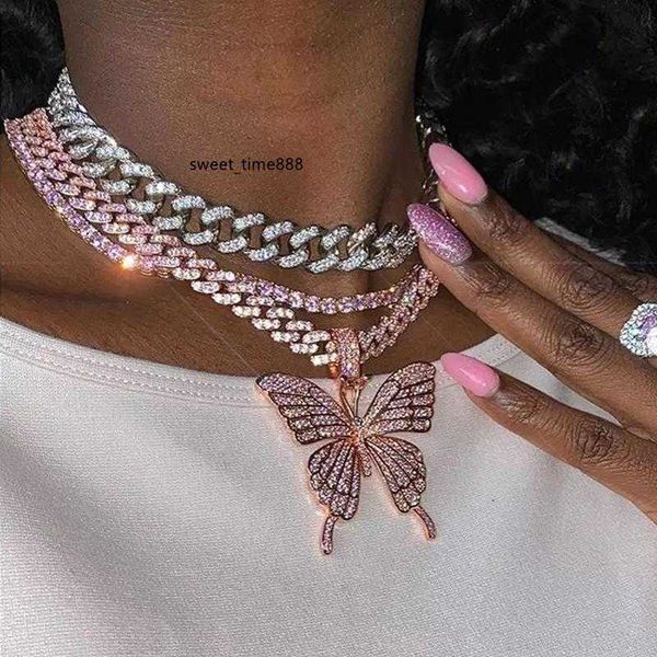 chains hip hop pink big butterfly pendant chunky cuban choker necklaces for women multicolor rhinestones metal link chain punk jewelrychains, Silver
chains hip hop pink big butterfly pendant chunky cuban choker necklaces for women multicolor rhinestones metal link chain punk jewelrychains, Silver
