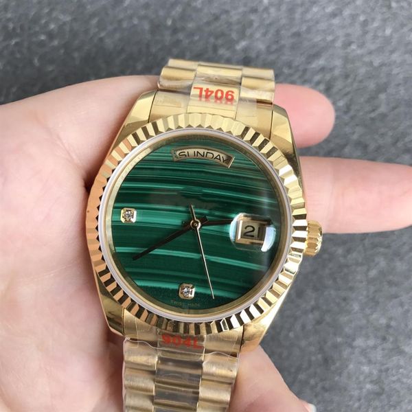 quality 36mm men malachite dial watch 914l stainless steel watches automatic mechanical movement waterproof watch sapphire gla227r, Slivery;brown
quality 36mm men malachite dial watch 914l stainless steel watches automatic mechanical movement waterproof watch sapphire gla227r, Slivery;brown